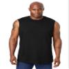 KingSize Men's Big & Tall Shrink-Less Lightweight Muscle T-Shirt - XL, Black view 1