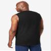 KingSize Men's Big & Tall Shrink-Less Lightweight Muscle T-Shirt - XL, Black view 2