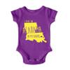 In My Diaper I Have an Alabama LSU Louisiana Fans Baby One Piece 6 Months Purple view 1