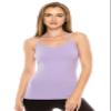 Kurve Women's Camisole Tank Top - Basic Stretch Y-Back Spaghetti Strap Cami UV Protective Fabric UPF 50+ (Made in USA), Lilac, Large/X-Large view 2