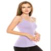 Kurve Women's Camisole Tank Top - Basic Stretch Y-Back Spaghetti Strap Cami UV Protective Fabric UPF 50+ (Made in USA), Lilac, Large/X-Large view 3