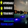 Green Blob Outdoors Fishing Light - Blue, Underwater with 30ft Cord, LED Fish Attractor for Crappie, Snook, Bass & Catfish (15,000 3-Prong Plug) view 2