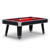 Hathaway Jupiter 7 Ft Heavy Duty Pool Table  Includes Cue Sticks, Billiard Balls, Brush  Modern Look for Family Billiards Games Room  Red Felt with Black Finish view 1