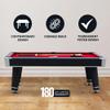 Hathaway Jupiter 7 Ft Heavy Duty Pool Table  Includes Cue Sticks, Billiard Balls, Brush  Modern Look for Family Billiards Games Room  Red Felt with Black Finish view 4
