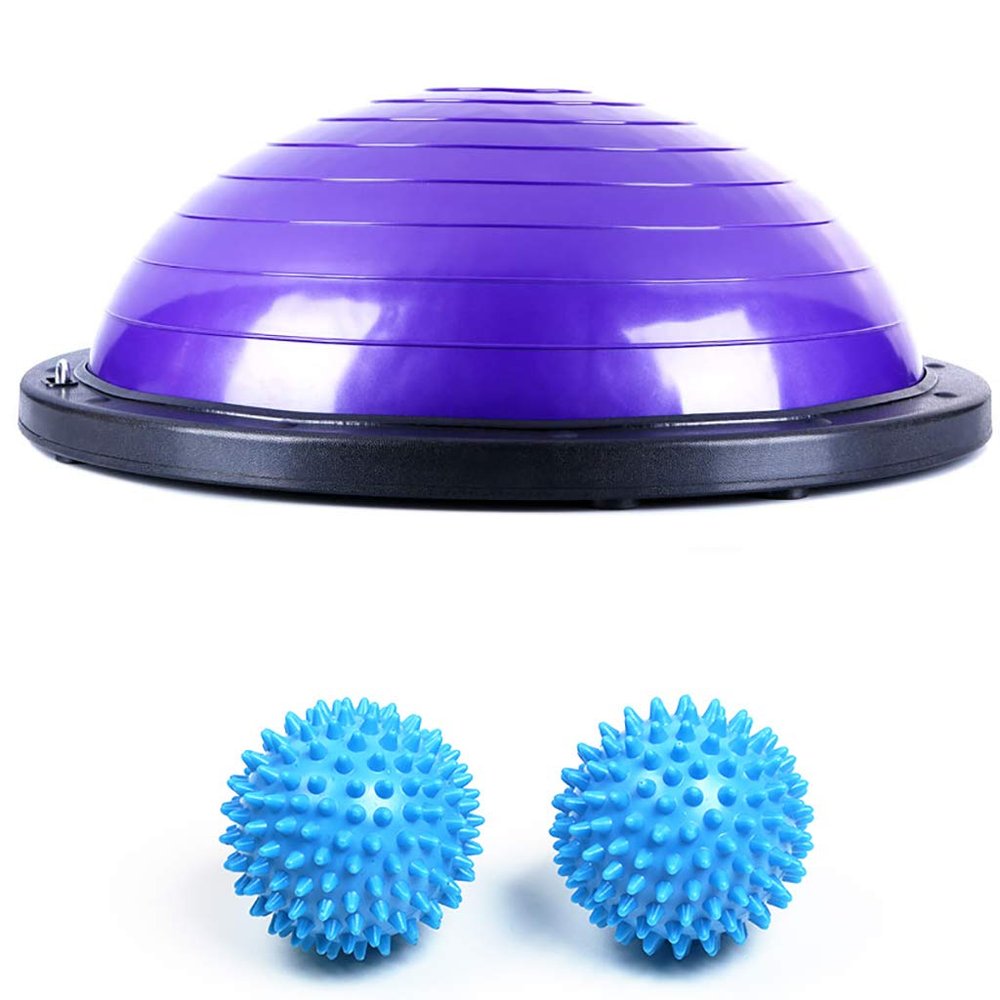 GSPYJQ Semi-Circular Yoga Ball, Thickened Explosion-Proof Yoga Wave Speed Ball semi-Circular Balance Ball, Fitness Yoga Hemisphere Rehabilitation Training 59.8 * 20.5cm (Color : A)
