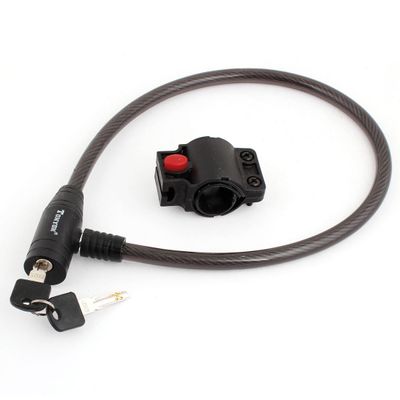Aexit Bicycle Bike Bike Locks Security Black Plastic Coated Steel Wire Cable U-Locks Lock 70cm