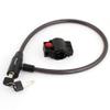 Aexit Bicycle Bike Bike Locks Security Black Plastic Coated Steel Wire Cable U-Locks Lock 70cm view 1