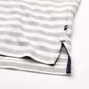 Nautica Men's Big-Tall Classic Fit Short Sleeve 100% Cotton Stripe Soft Polo Shirt Shirt, Grey Heather, 3XLT Tall view 3