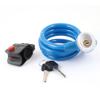 Aexit 1.2m Long Bike Locks Key Locking Blue Plastic Shielded Steel Cable Lock for U-Locks Bike Bicycle view 1