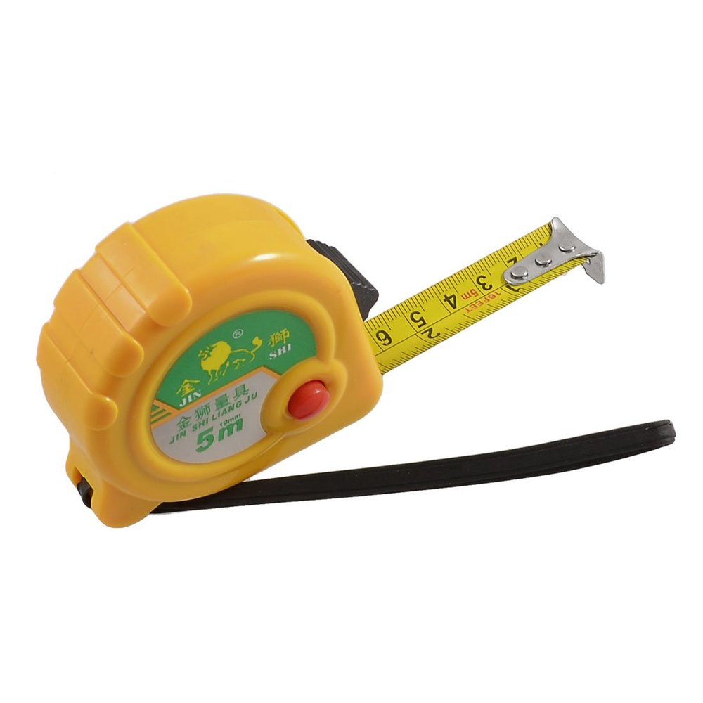 Aexit 5 Meters Tools & Home Improvement 16 Ft Length Locking Measuring Tape Ruller w Tape Measures Hand Strap