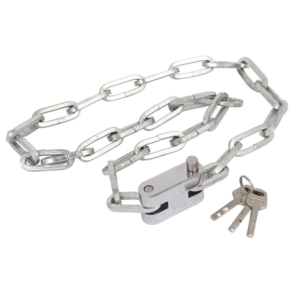 Aexit Cycling Bike Bike Locks Bicycle Security Chain Lock Padlock 100cm Length U-Locks w Keys
