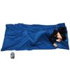 Browint Silk/Cotton Travel Sheet with Double Zippers, 87"x43" Extra Wide Sleep Sheet with Pillow Pocket for Hotel, Lightweight Sleeping Bag Liner for Camping, Sack, Traveler Rectangular view 1
