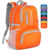 ZOMAKE Lightweight Packable Backpack, 35L Light Foldable Hiking Backpacks Water Resistant Collapsible Daypack for Travel(Orange) view 1