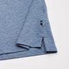 Nautica Men's Short Sleeve Solid Cotton Pique Polo Shirt, Deep Anchor Heather, Large view 3