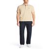 Nautica Men's Classic Short Sleeve Solid Polo Shirt, Coastal Camel Heather, Medium view 2