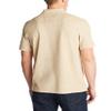 Nautica Men's Classic Short Sleeve Solid Polo Shirt, Coastal Camel Heather, Medium view 3