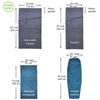Browint Silk Sleeping Bag Liner, Silk Sleep Sack, Extra Wide 87"x43" & 87x34, Lightweight Travel Sheet for Hotels, Envelop Style 73x34, Hooded Mummy 87x34, More Colors, Reinforced Gussets view 2