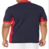 Nautica Men's Short Sleeve Color Block Performance Pique Polo Shirt Shirt, Navy, Medium view 3