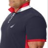 Nautica Men's Short Sleeve Color Block Performance Pique Polo Shirt Shirt, Navy, Medium view 4