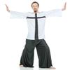 Danzcue Praise Cross Youth inspired Tunic, White-Black, L-XL view 1