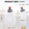 Azarxis Running Water Bottles Flask BPA Free Leakproof Hydration Vest Packs Waist Belt Replacement for Triathlon Marathon Hiking Cycling Climbing Jogging Runner (170ml / 5.7oz - 2 Pack) view 2
