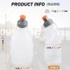 Azarxis Running Water Bottles Flask BPA Free Leakproof Hydration Vest Packs Waist Belt Replacement for Triathlon Marathon Hiking Cycling Climbing Jogging Runner (250ml / 8.5oz - 2 Pack) view 2