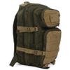 Mil-Tec Ranger Assault Pack - Rugged Durable Lightweight Versatile Tactical Outdoor Camping Hiking Backpack with Adjustable Padded Shoulder Straps & MOLLE Loops, Green/Coyote, 20L view 1
