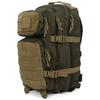 Mil-Tec Ranger Assault Pack - Rugged Durable Lightweight Versatile Tactical Outdoor Camping Hiking Backpack with Adjustable Padded Shoulder Straps & MOLLE Loops, Green/Coyote, 20L view 2