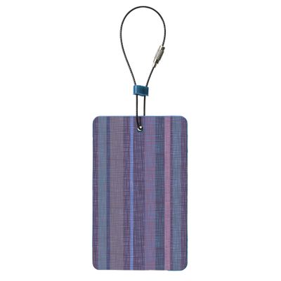 Lewis N. Clark Travel Green Luggage Tag and Suitcase Identifiers for Women and Men, Carry on, Backpack and More, Purple Stripe Large, 1-pack