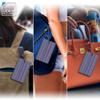 Lewis N. Clark Travel Green Luggage Tag and Suitcase Identifiers for Women and Men, Carry on, Backpack and More, Purple Stripe Large, 1-pack view 4
