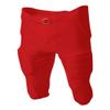 A4 Sportswear Adult 2X Red Football Pants 4-Way Stretch Integrated Pads view 1