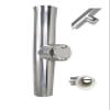 Pactrade Marine 2PCS Kayak Canoe Boat Durable Solid Stainless Steel 316 Tournament Style Clamp-On Fishing Rod Holder for Rail 7/8'' to 1'' view 1