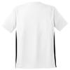DRIEQUIP Mens Moisture Wicking Colorblock Crew-M-White/Black view 2