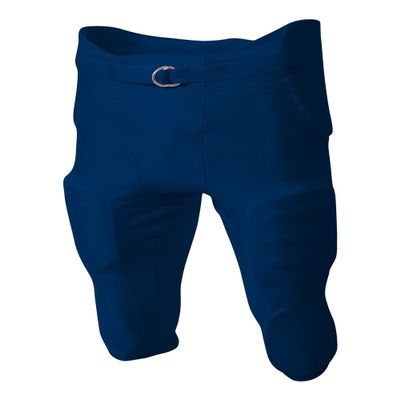 A4 Sportswear Adult 4X Navy Blue Football Pants 4-Way Stretch Integrated Pads