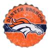FOCO Denver Broncos NFL Metal Distressed Bottlecap Sign view 1
