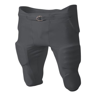 A4 Sportswear Adult 3X Graphite Football Pants 4-Way Stretch Integrated Pads