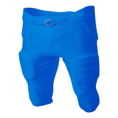 A4 Sportswear Adult 2X Royal Blue Football Pants 4-Way Stretch Integrated Pads