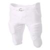 A4 Sportswear Adult 3X White Football Pants 4-Way Stretch Integrated Pads view 1