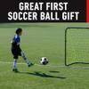 Franklin Sports Size Competition 100 Soccer Balls - 12 Pack Deflated with Pump White, 3 view 3