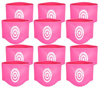 Unique Sports Size Lace Bands Soccer Cleat Lace Cover (6 Pair), Neon Pink, Youth
