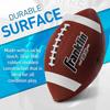 Franklin Sports Grip-Rite 100 Rubber Junior Football - Brown view 2