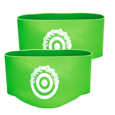 Unique Sports Youth Size Lace Bands Soccer Cleat Lace Cover and Lace Protector - Neon Green