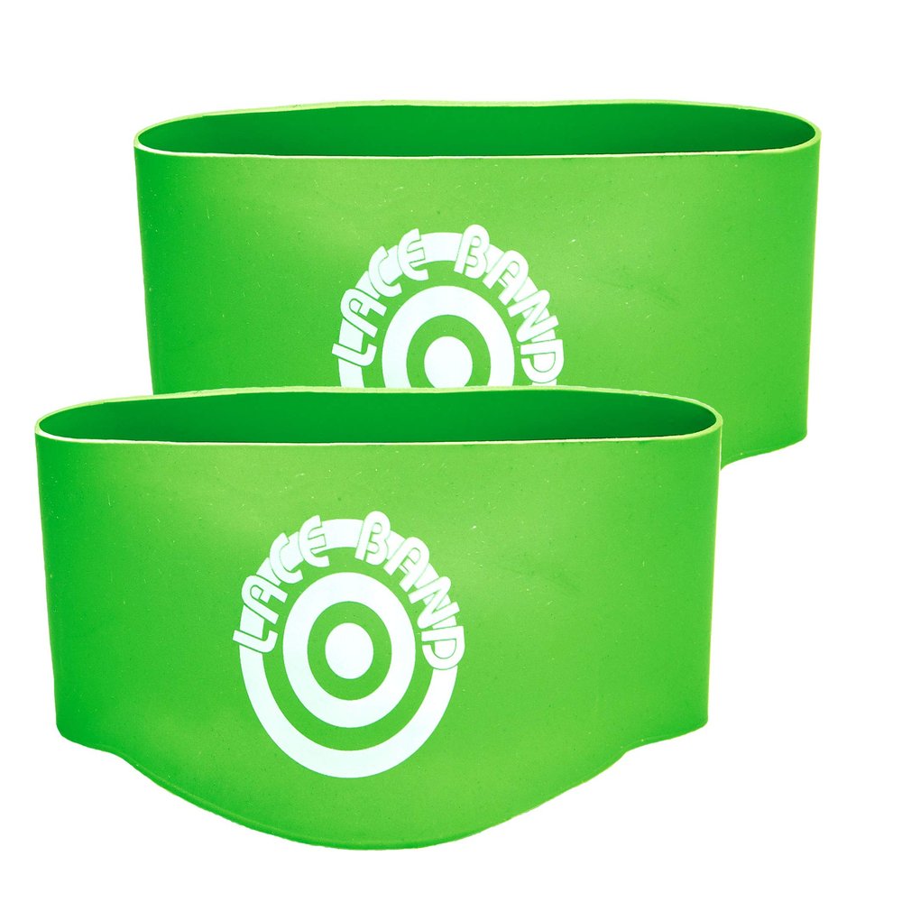 Unique Sports Youth Size Lace Bands Soccer Cleat Lace Cover and Lace Protector - Neon Green