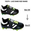 Unique Sports Youth Size Lace Bands Soccer Cleat Lace Cover and Lace Protector (6 Pair) - Blue view 4