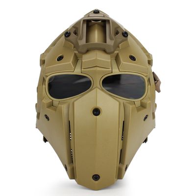 WoSporT Tactical Obsidian Green GOBL Terminator Helmet & Mask Goggle for Hunting Paintball Military Cosplay Movie Prop