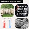 Pure Athlete Ultra Light Ski Socks  Thin Premium Merino Wool Skiing for Men, Women  Snowboard (Small, 1 Pair - Black) view 3