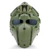 WoSporT Tactical Obsidian Green GOBL Terminator Helmet & Mask Goggle for Hunting Paintball Military Cosplay Movie Prop view 1