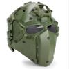 WoSporT Tactical Obsidian Green GOBL Terminator Helmet & Mask Goggle for Hunting Paintball Military Cosplay Movie Prop view 2