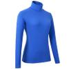 HieasyFit Women's Cotton Turtleneck Top Basic Layering Thermal Underwear(Blue M) view 3