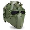 WoSporT Tactical Obsidian Green GOBL Terminator Helmet & Mask Goggle for Hunting Paintball Military Cosplay Movie Prop view 1
